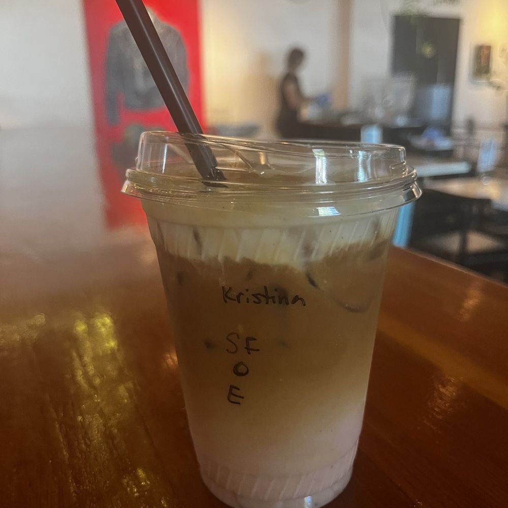 Dark Hall Coffee - Strawberry fields seasonal iced latte - Coffee & Tea Near Me - Phoenix, Arizona