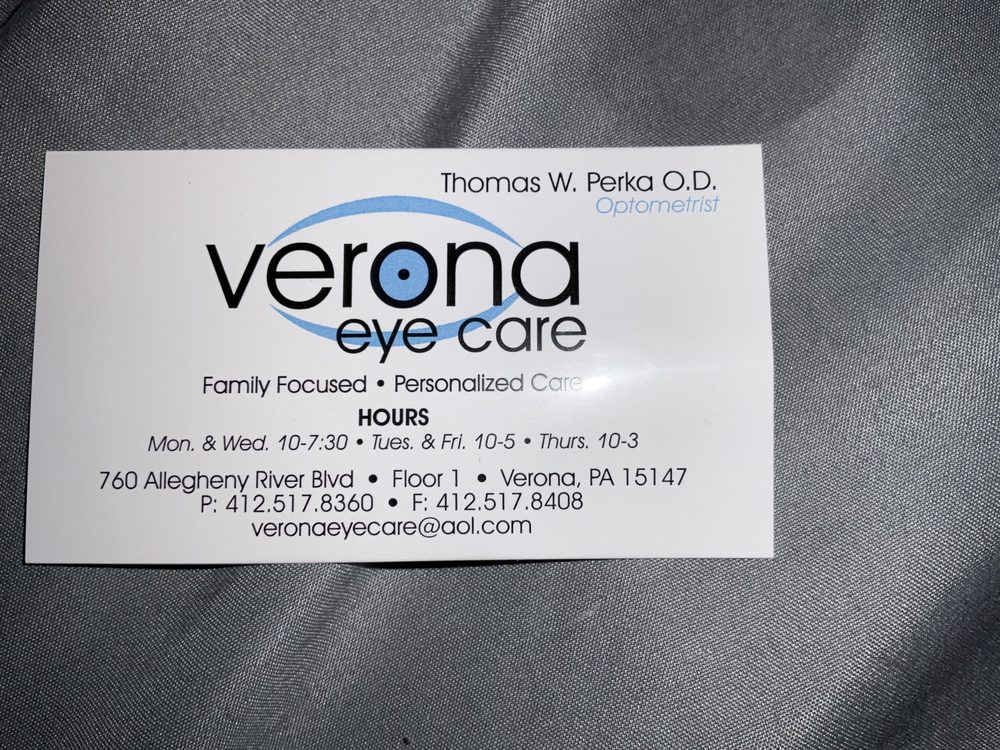 VERONA EYE CARE Updated September 2024 760 Allegheny River Blvd
