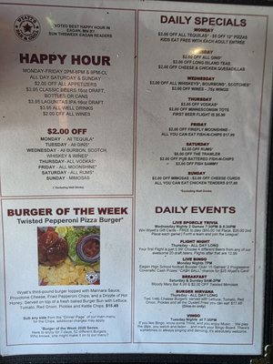 Menu photo 1 Wyatt's Twisted Americana Eagan, MN
