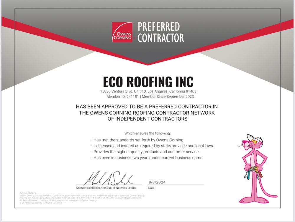 Slide of Eco Roofing
