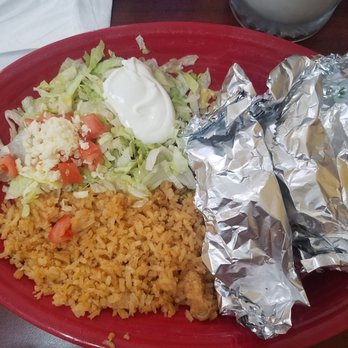 Las Maria's Mexican Restaurant - Rice, salad and three shrimp tacos - Mexican Near Me - Monticello, Illinois Las Maria's Mexican Restaurant - Rice, salad and three shrimp tacos - Mexican Near Me - Monticello, Illinois