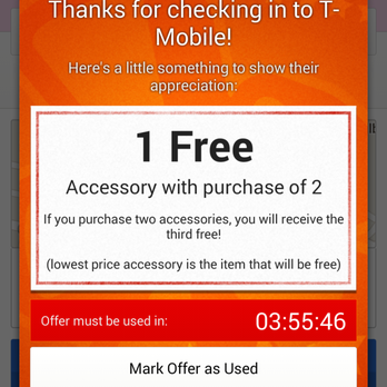 T-Mobile - The free accessory offer that they wouldn't acknowledge because there's no coupon code or anything. - Mobile Phones Near Me - Sherman Oaks, California