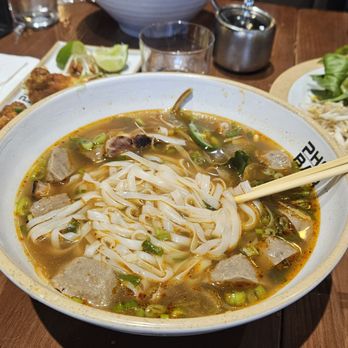 Pho Bar Vietnamese Kitchen - Meatball and chicken pho with house noodles. Meatballs were very bland, but hearty. - Cocktail Bars Near Me - Orlando, Florida Pho Bar Vietnamese Kitchen - Meatball and chicken pho with house noodles. Meatballs were very bland, but hearty. - Cocktail Bars Near Me - Orlando, Florida
