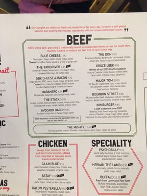 Menu photo 1 Gourmet Burger Kitchen Cambridge, CAM