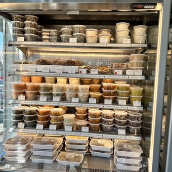 Mata G Vegetarian Kitchen - a display case full of food - Vegetarian Near Me - Albuquerque, New Mexico