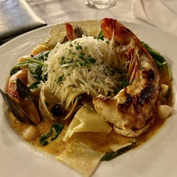 Mick's 33 Lounge - You can see my lobster tail was cooked well-done from the pic - but I enjoyed the rest of the seafood pappardelle. - Lounges Near Me - Silver City, New Mexico