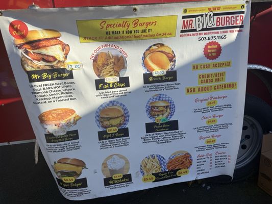 Menu photo 1 Mr Big Burger Portland, OR Menu photo 1 Mr Big Burger Portland, OR