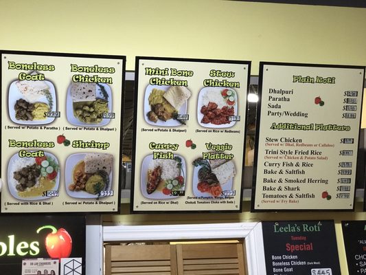 Menu photo 5 Leela's Roti & Doubles Mississauga, ON Menu photo 5 Leela's Roti & Doubles Mississauga, ON