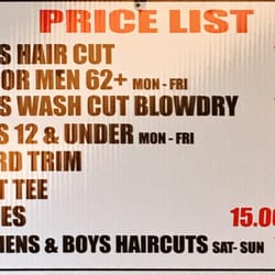 The Tailored Male - Southold - Price List