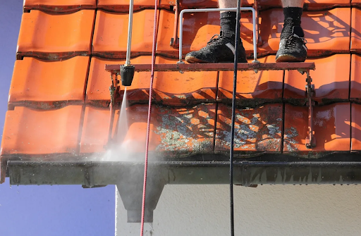 Slide of Green Blast Solutions pressure washing