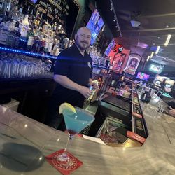 Louie's Cocktail Lounge - Cory and his famous blueberry lemon drop!