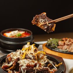 ONDO - Korean Tofu & Pot Rice - Savory. Slow-braised. Smothered in cheese. Order Cheese Galbijjim at togo.ondokitchen.com