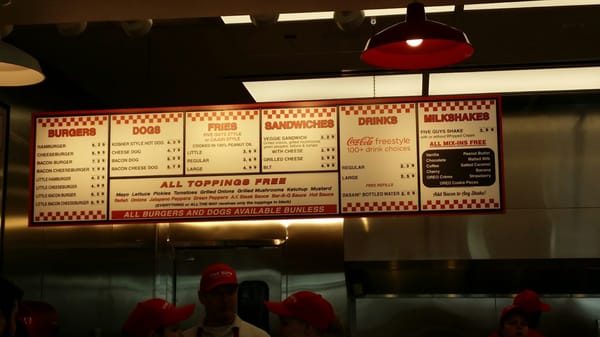 Menu photo 5 Five Guys Shakopee, MN