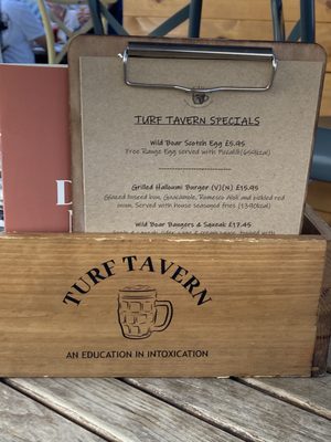 Menu photo 1 The Turf Tavern Oxford, OXF Menu photo 1 The Turf Tavern Oxford, OXF