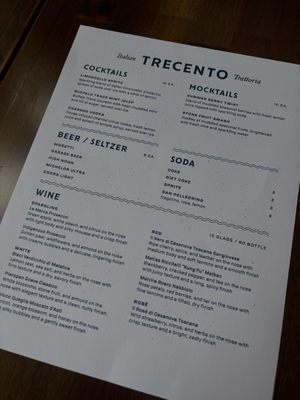 Menu photo 6 Trecento Cincinnati, OH