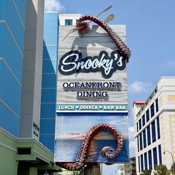 Snooky's Oceanfront - The sign - Seafood Near Me - North Myrtle Beach, South Carolina Snooky's Oceanfront - The sign - Seafood Near Me - North Myrtle Beach, South Carolina