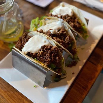 Lost & Found - three tacos on a plate - New American Near Me - Shelton, Connecticut Lost & Found - three tacos on a plate - New American Near Me - Shelton, Connecticut