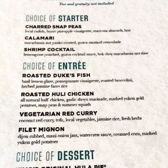 Duke's Malibu - DineLA Menu (January 2019) - New American Near Me - Malibu, California