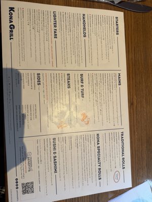 Menu photo 1 Kona Grill - Troy Troy, MI Menu photo 1 Kona Grill - Troy Troy, MI