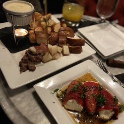 Fondue & stuffed peppers