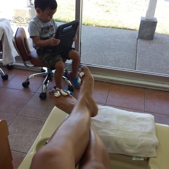 Le Lan Salon - WiFi to keep him busy... Thank,  Le Lan Salon! - Hair Salons Near Me - Newark, California