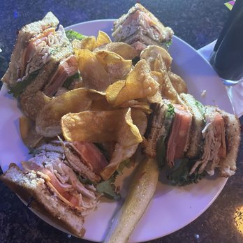 Bud's Sports Bar - Club sandwich with chips - Sports Bars Near Me - Chattanooga, Tennessee