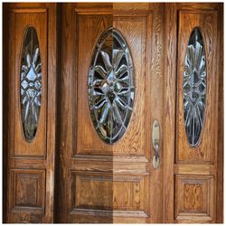 Sal's ProPainting - Before/after door stain