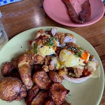 Berkeley Social Club - Korean F.C. Benedict. 7/10. Decent but not great. - Breakfast & Brunch Near Me - Berkeley, California