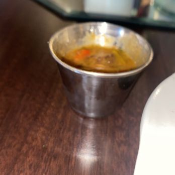 Six-Eighteen - Half side of Creole Gravy The half is $2 or $2.50. The full side comes in their regular white side dish cups for $4. - Soul Food Near Me - Chattanooga, Tennessee