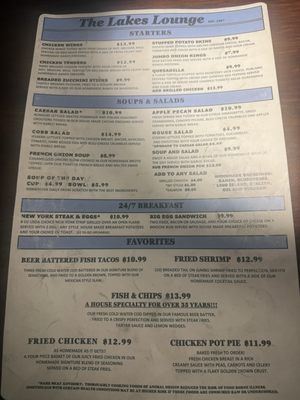 Menu photo 1 The Lakes Lounge Las Vegas, NV Menu photo 1 The Lakes Lounge Las Vegas, NV