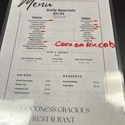Goodness Gracious - Menu