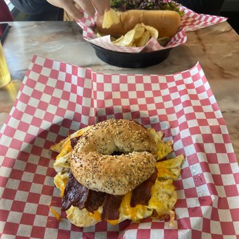 Lil Black Bear Cafe - Bacon, egg and cheese bagel - Sandwiches Near Me - Pigeon Forge, Tennessee Lil Black Bear Cafe - Bacon, egg and cheese bagel - Sandwiches Near Me - Pigeon Forge, Tennessee