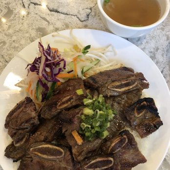 Pho 37 - Com Suon Bo - Grilled Beef Short Ribs on rice... - Vietnamese Near Me - Richmond, British Columbia