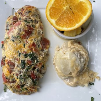 Cafe Laurent - Bland egg white omelet and side of potatoes - French Near Me - Mar Vista, California