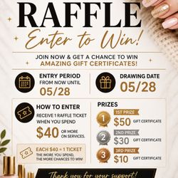 Laurel Nail Salon - LAUREL NAIL SALON RAFFLE - ENTER TO WIN! 

We're excited to treat our clients with a special raffle