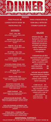 Menu photo 2 GR Steakhouse Mount Vernon, TX Menu photo 2 GR Steakhouse Mount Vernon, TX