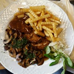 Gasthof Thräna - Schweinemedaillons mit frischen Champignons