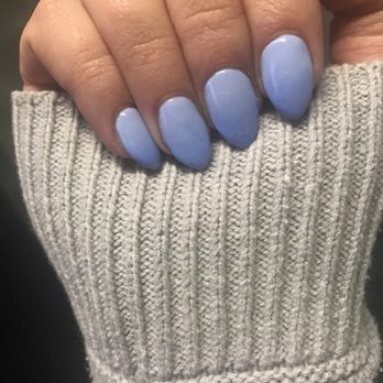 A Nail & Spa - Blue ombré by lee! Love! - Nail Salons Near Me - Burbank, California