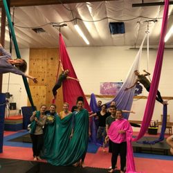 SoCo Aerial Collective - Open for Group Private Lessons. Here is the Bodega Marine Lab taking team training to new heights!