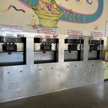 Yogurtvilla - a row of ice cream machines - Ice Cream & Frozen Yogurt Near Me - Rancho Cordova, California Yogurtvilla - a row of ice cream machines - Ice Cream & Frozen Yogurt Near Me - Rancho Cordova, California
