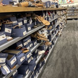 Huge mess of shoes, the entire shoe section was a disaster Huge mess of shoes, the entire shoe section was a disaster