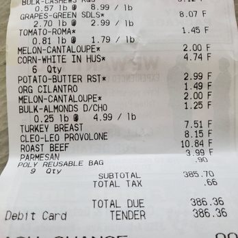 Stater Bros. Markets - Receipt of the corn purchased.  Also some stores like Target is giving away bags for free why aren't grocery stores? - Grocery Near Me - Riverside, California