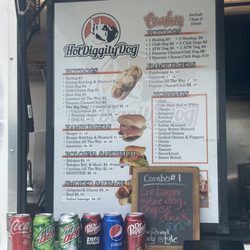 Hot Diggity Dog - Menu- note specials board at right corner
