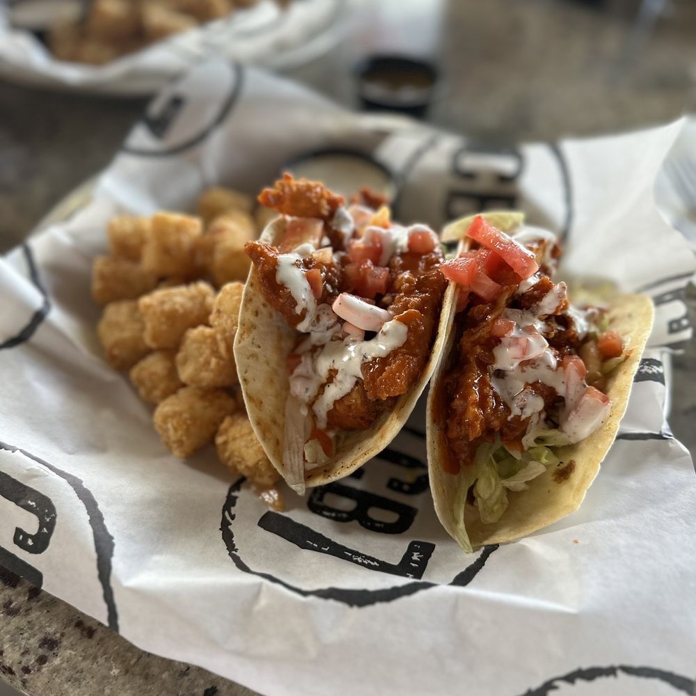 CharBar No 7 - Buffalo chicken tacos and tater tots - Bars Near Me - Mint Hill, North Carolina CharBar No 7 - Buffalo chicken tacos and tater tots - Bars Near Me - Mint Hill, North Carolina