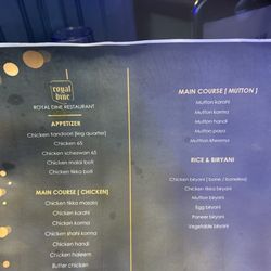 Royal Dine - Non-veg menu