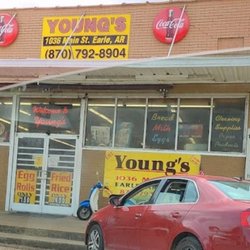 Young's Groc - View of front of store