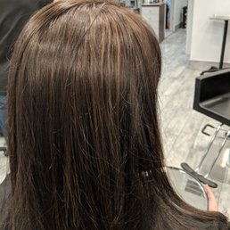 Three color highlight and lowlight combination.