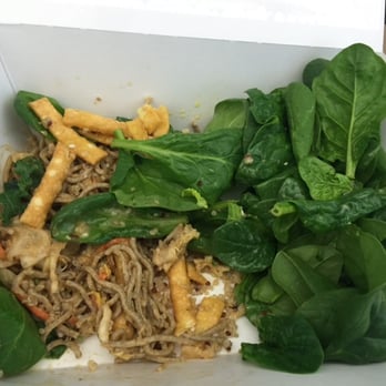 Panera Bread - Customized order gone wrong and I paid over $9 for a few sprinkles of quinoa. Never replace chicken with Quinoa. - Salad Near Me - Bedford, Massachusetts