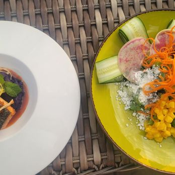 Hyatt Regency Aurora-Denver Conference Center - Best Salmon I've ever had and Cobb salad w chicken on the right! - Hotels Near Me - Aurora, Colorado Hyatt Regency Aurora-Denver Conference Center - Best Salmon I've ever had and Cobb salad w chicken on the right! - Hotels Near Me - Aurora, Colorado
