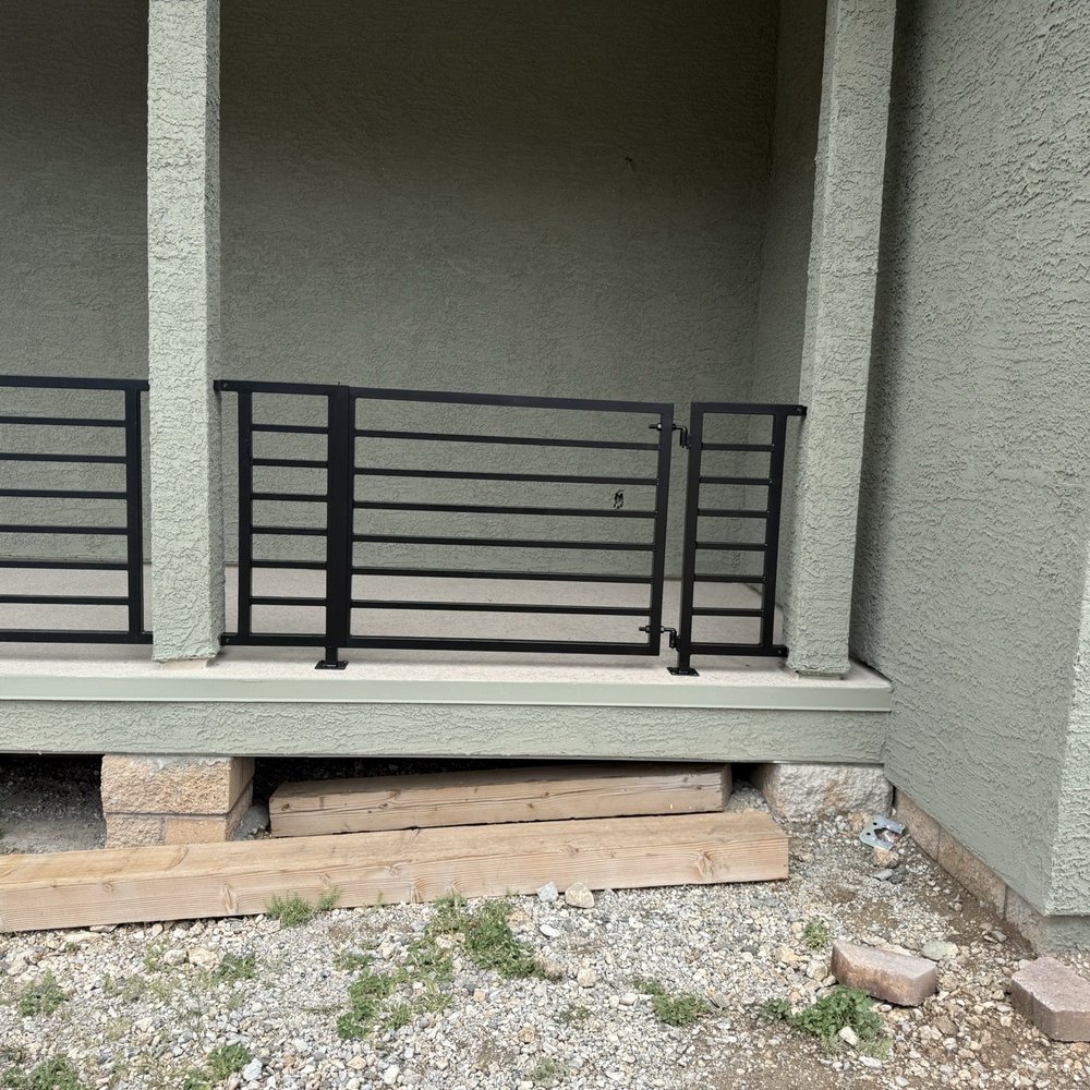Custom Customs - Custom railing and hand rails along with an access gate - Fences & Gates Near Me - Henderson, Nevada Custom Customs - Custom railing and hand rails along with an access gate - Fences & Gates Near Me - Henderson, Nevada